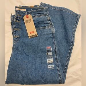 Levi's Women's Mile High Cropped Wide Leg Jeans